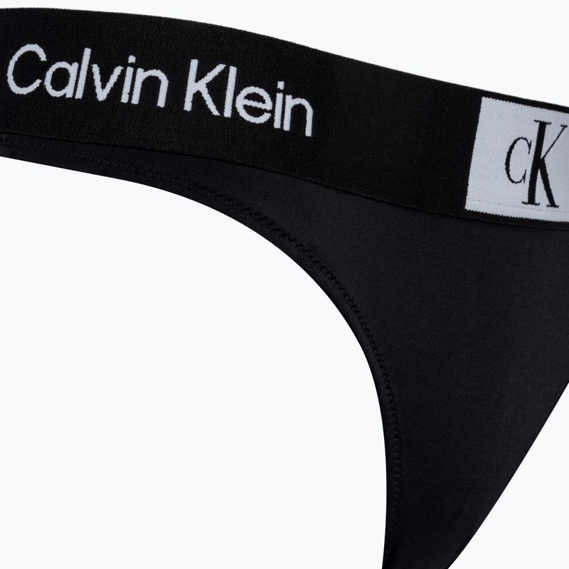 Calvin Klein Στρινγκ μαγιό κάτω μέρος μαύρο 3