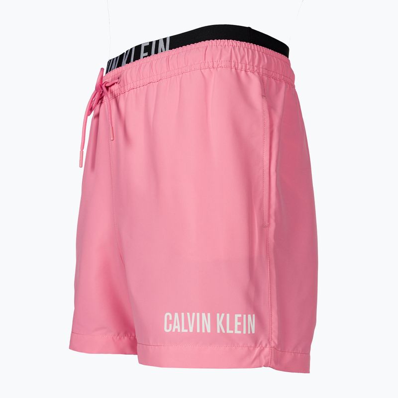 Ανδρικό Calvin Klein Medium Double WB φακελάκι ροζ μαγιό σορτς 3