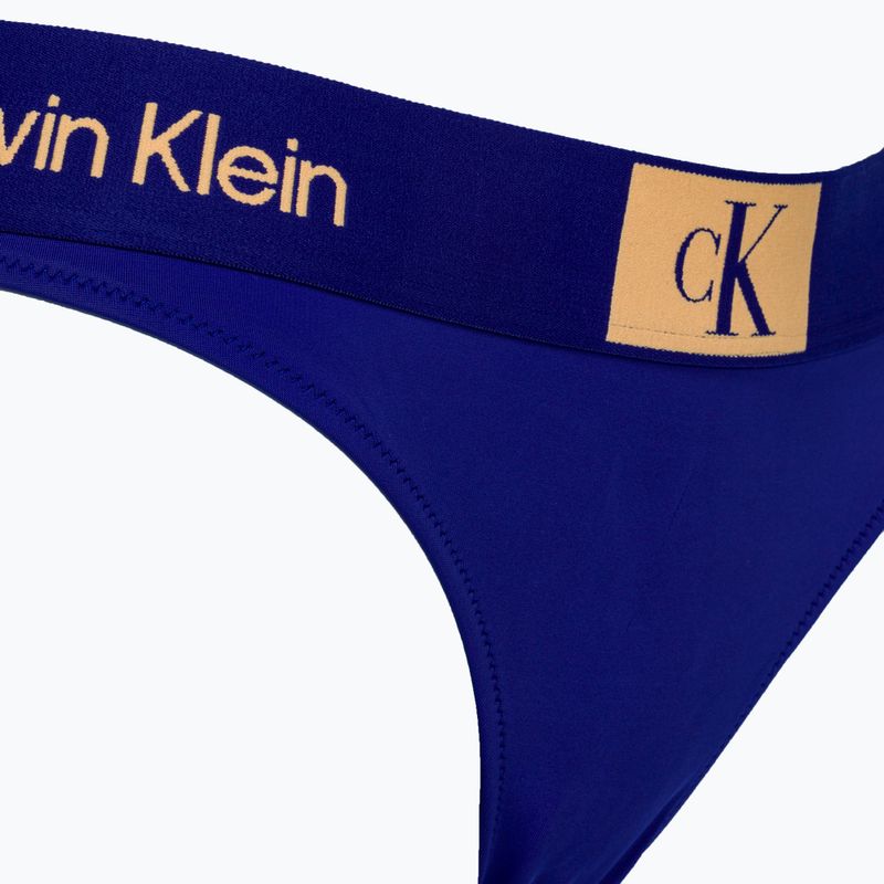 Calvin Klein Thong μαγιό σλιπ λιμνοθάλασσα μεσάνυχτα 3