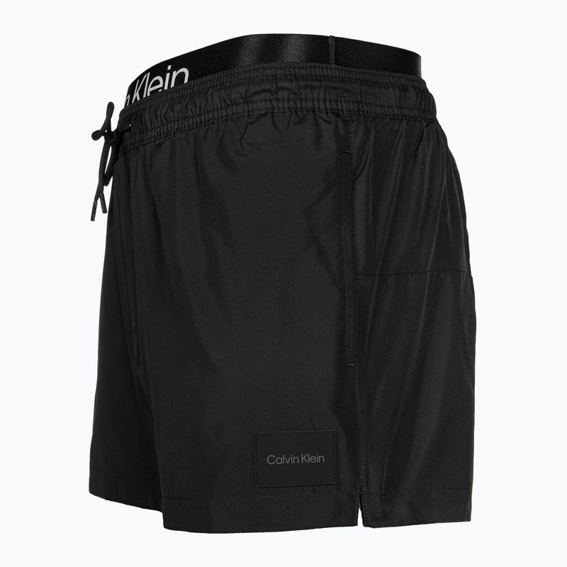 Ανδρικό Calvin Klein Short Double Waistband μαγιό μαύρο 3