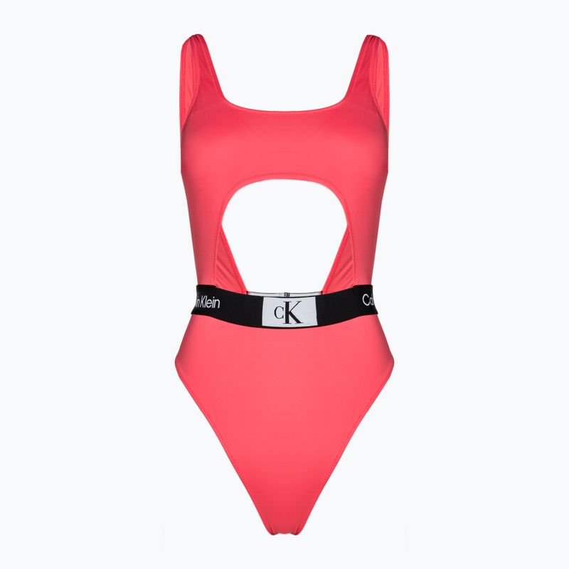 Γυναικείο ολόσωμο μαγιό Calvin Klein Cut Out One Piece-RP calypso coral