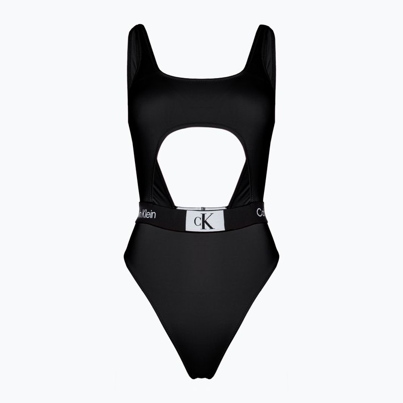 Γυναικείο ολόσωμο μαγιό Calvin Klein Cut Out One Piece-RP μαύρο