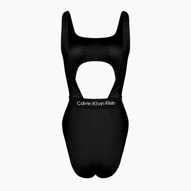 Γυναικείο ολόσωμο μαγιό Calvin Klein Cut Out One Piece-RP μαύρο 2