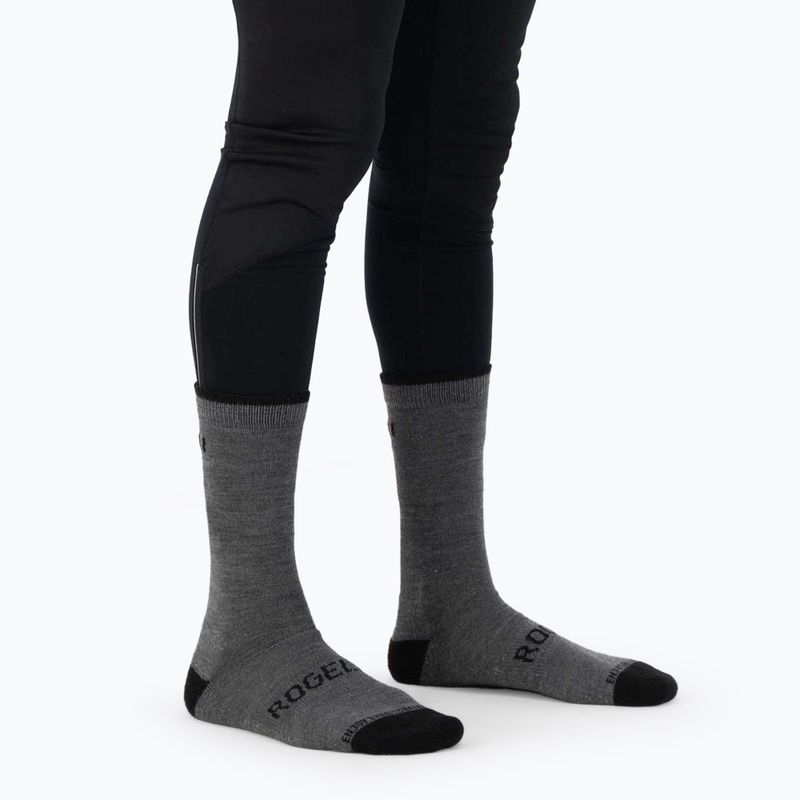 Ποδηλατικές κάλτσες Rogelli Wool Wintersocks grey 2