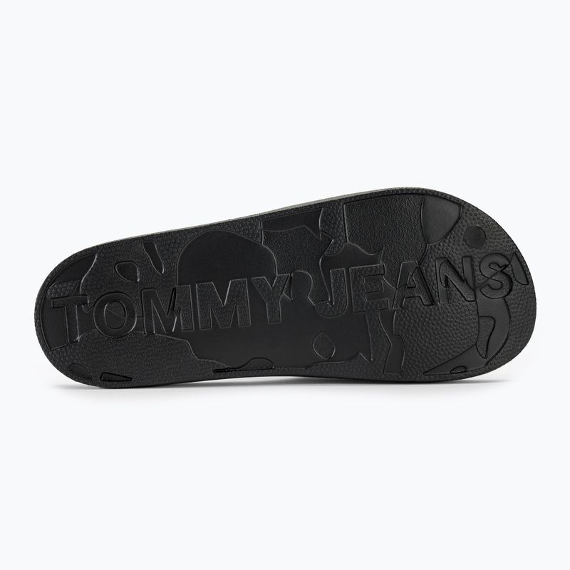 Γυναικείες παντόφλες Tommy Jeans Printed Pu Pool Slide black 5