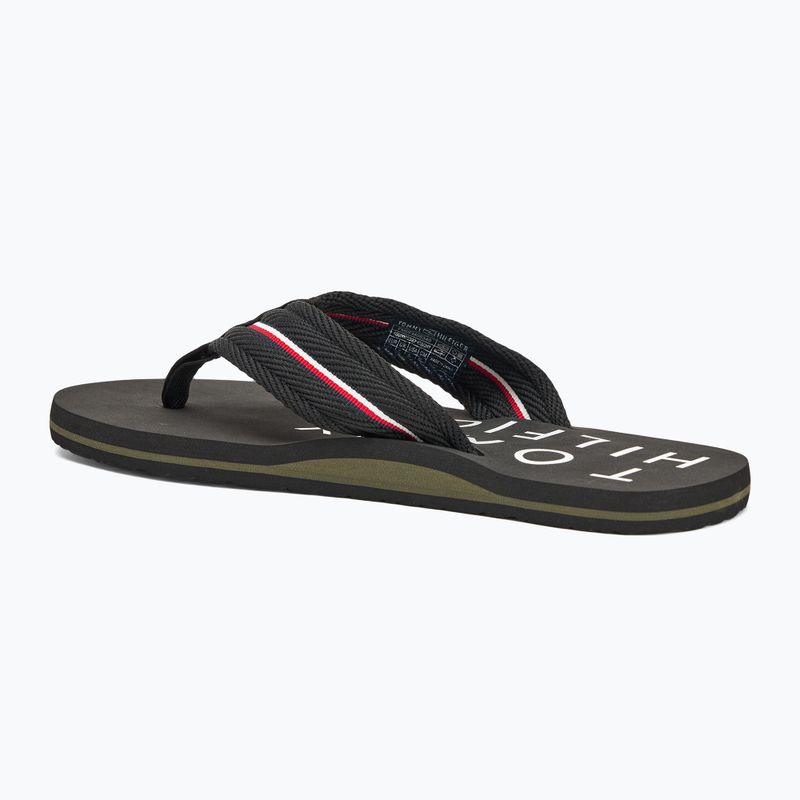 Ανδρικά σανδάλια Tommy Hilfiger Web Beach Sandal μαύρα σανδάλια 3