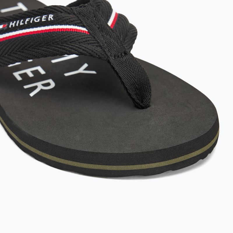 Ανδρικά σανδάλια Tommy Hilfiger Web Beach Sandal μαύρα σανδάλια 7