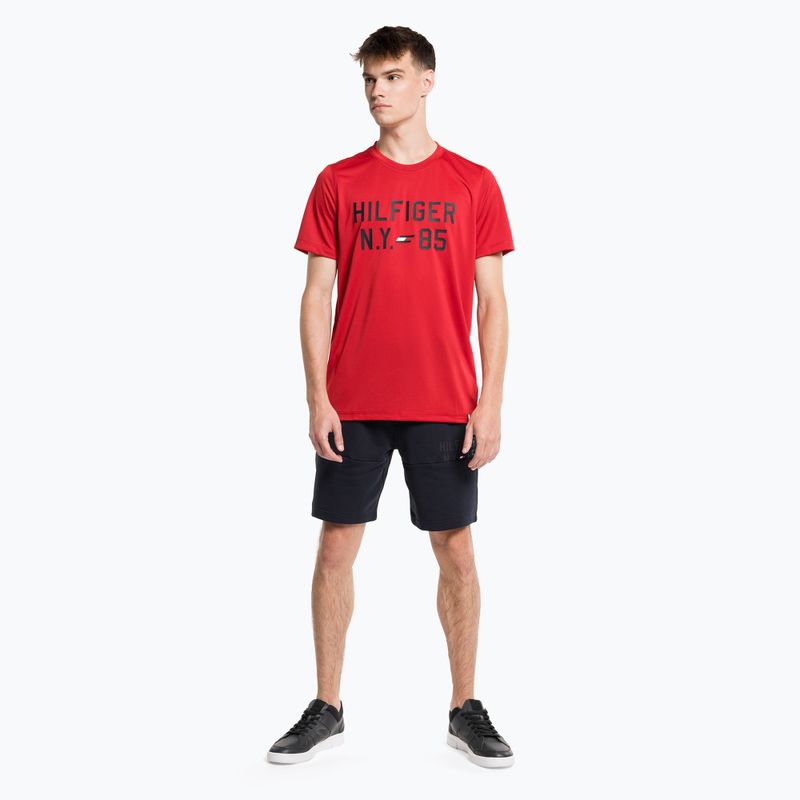 Ανδρικό Tommy Hilfiger Graphic Training T-shirt κόκκινο 2