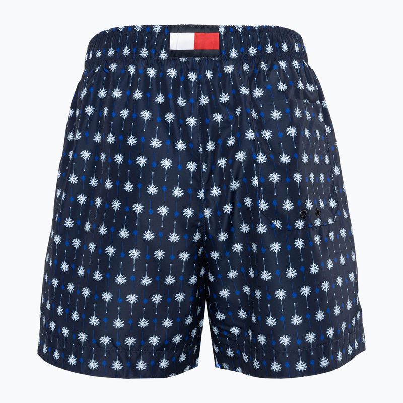 Ανδρικό σορτς κολύμβησης Tommy Hilfiger Medium Drawstring Print mini palm pattern desert sky 2