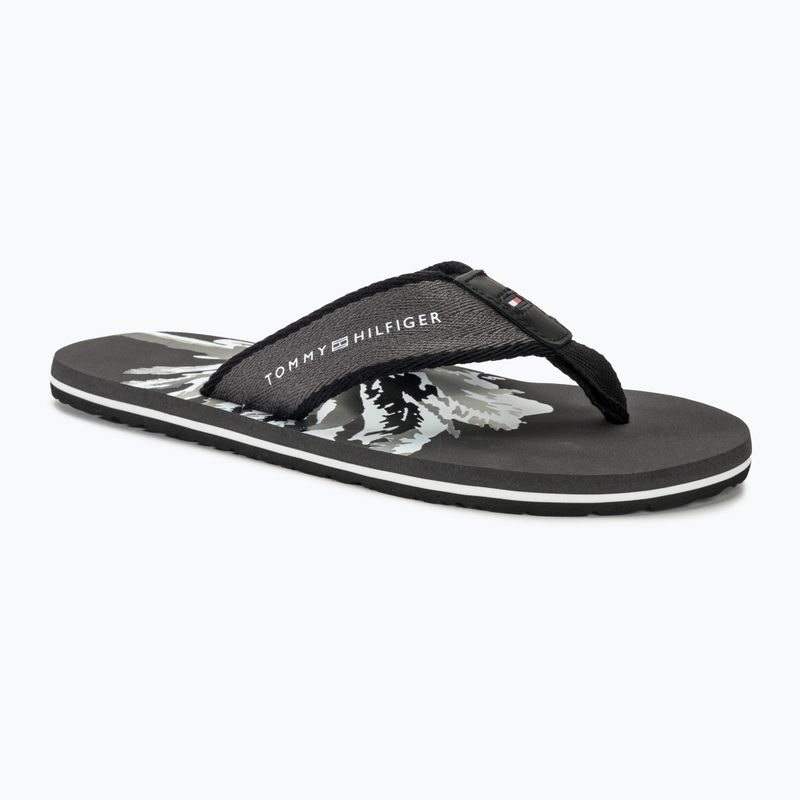 Ανδρικές σαγιονάρες Tommy Hilfiger Palm Print Beach Sandal dark ash