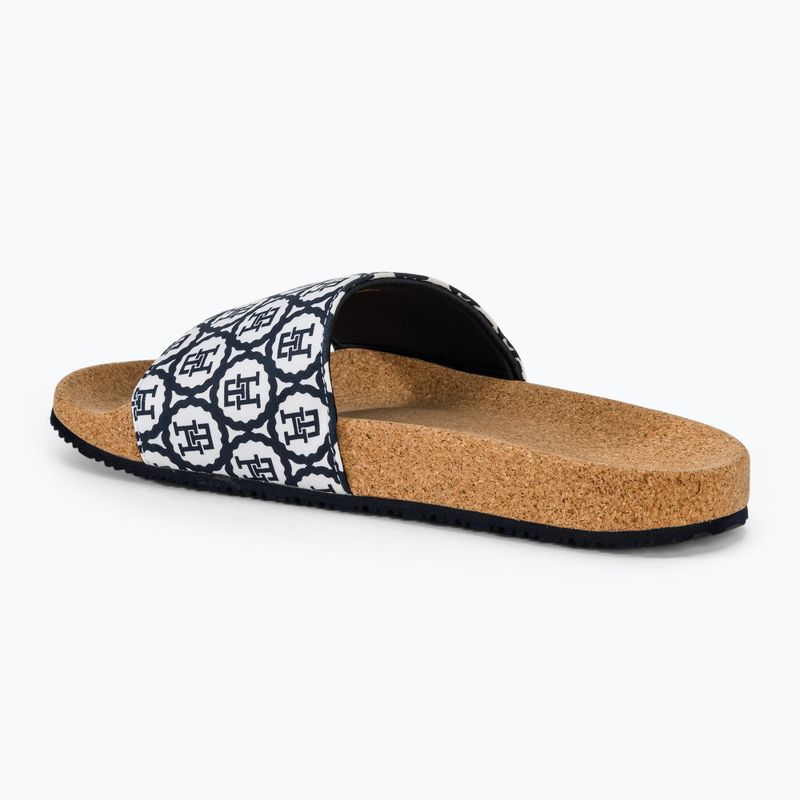 Γυναικείες παντόφλες Tommy Hilfiger Emblem Cork Slide space blue 3