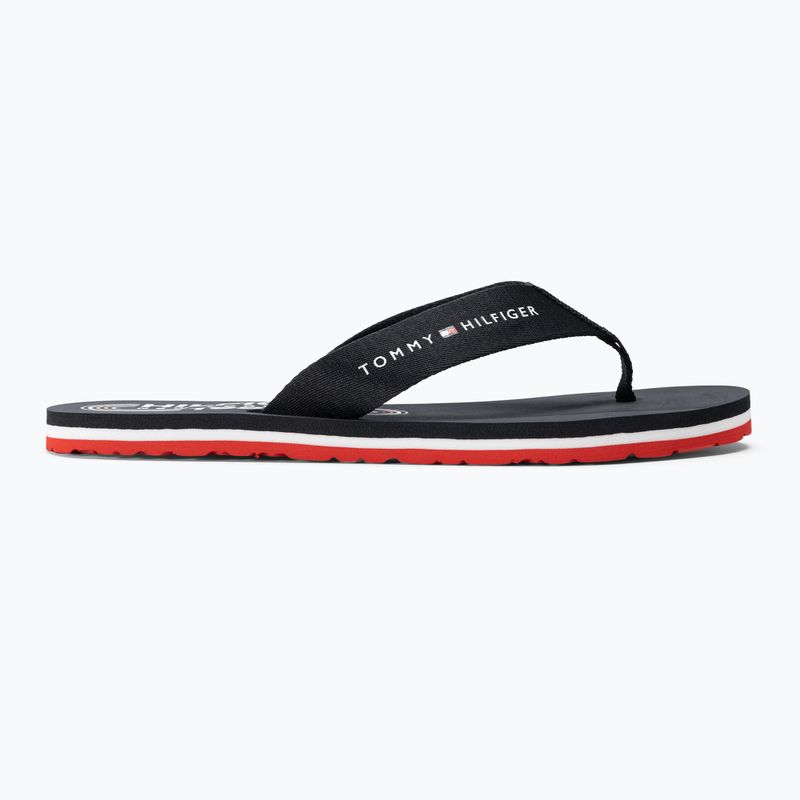 Γυναικείες σαγιονάρες Tommy Hilfiger Global Stripes Flat Beach Sandal red white blue 2