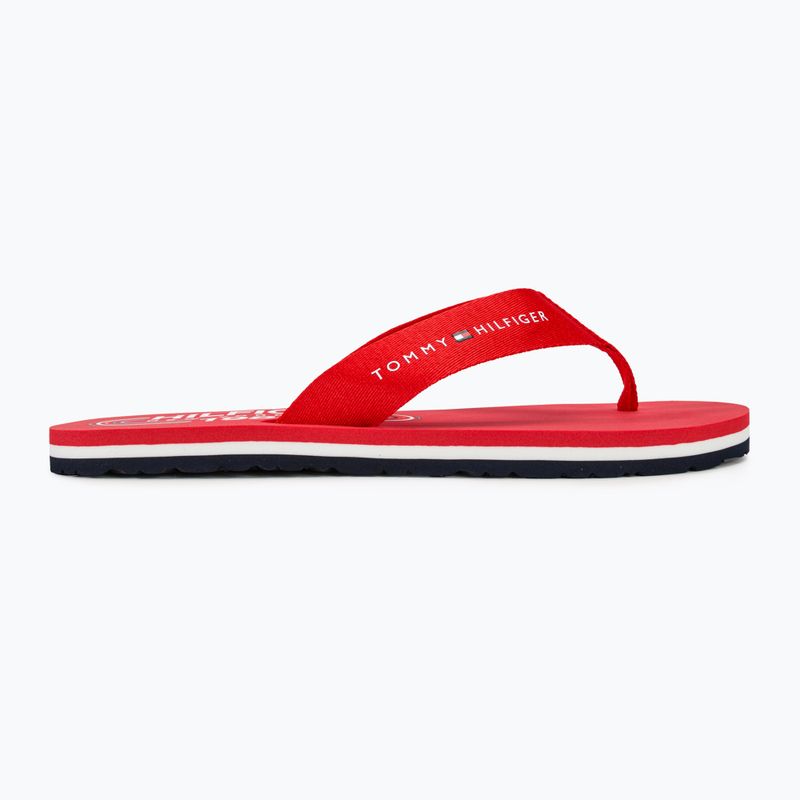 Γυναικείες σαγιονάρες Tommy Hilfiger Global Stripes Flat Beach Sandal fierce red 2