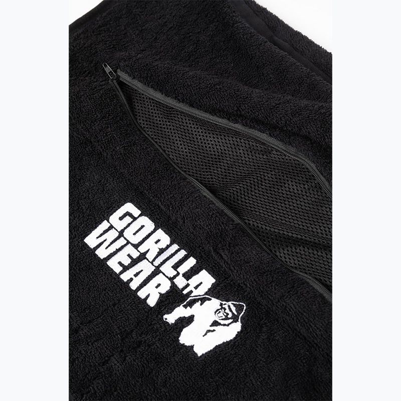 Gorilla Wear Zip Pocket Γυμναστική πετσέτα μαύρο 4