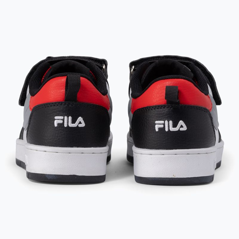 Παιδικά παπούτσια FILA Rega Nf Velcro white/black/fila red 4