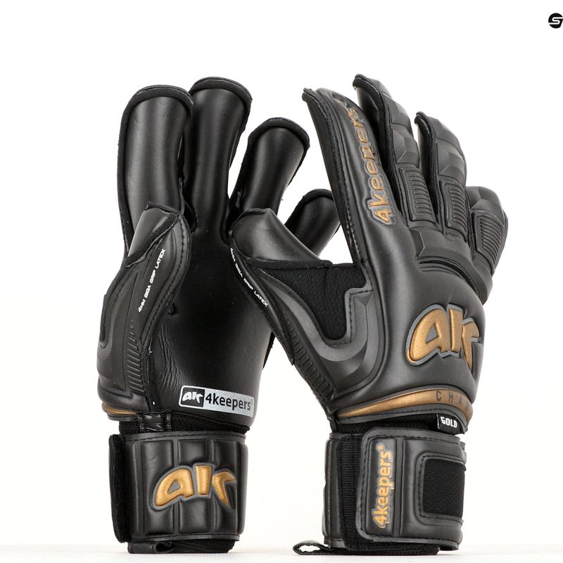 4Keepers Champ Gold Black VI γάντια τερματοφύλακα μαύρα 5