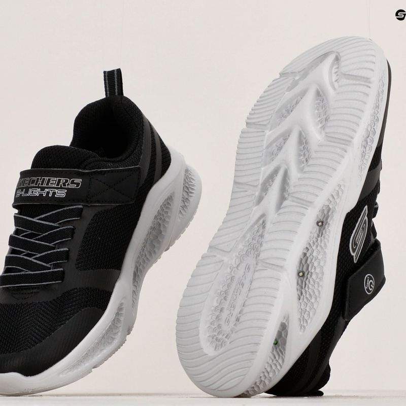 SKECHERS παιδικά παπούτσια προπόνησης Skechers Meteor-Lights μαύρο/γκρι 15