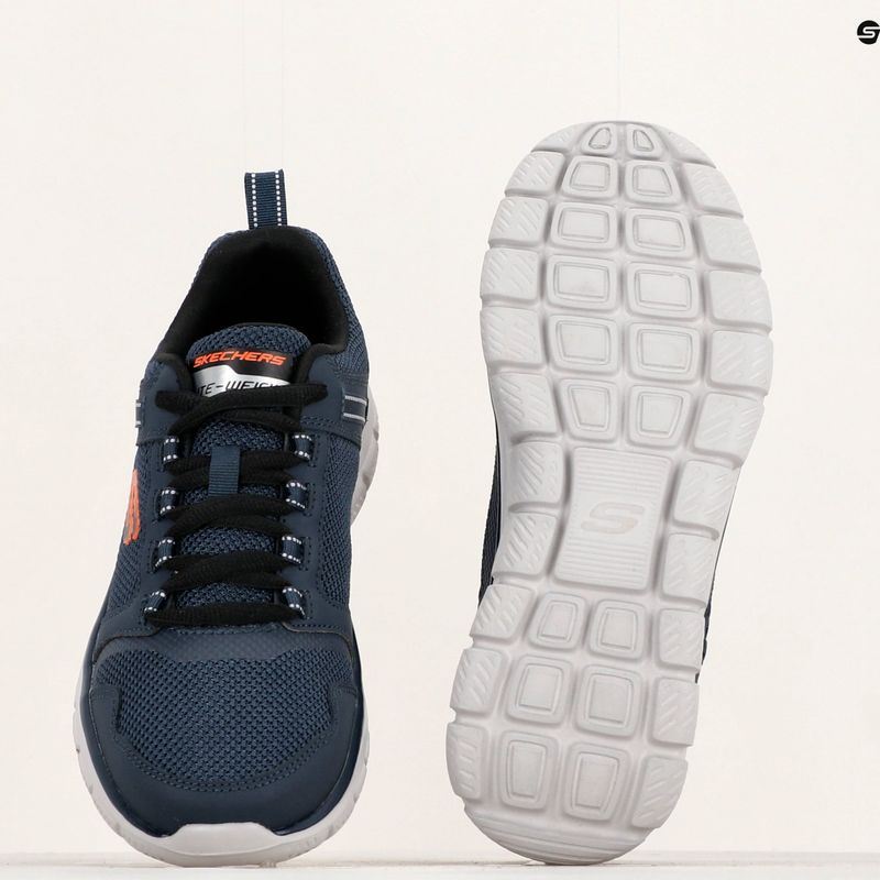 SKECHERS Track Knockhill ανδρικά παπούτσια προπόνησης navy/πορτοκαλί 9