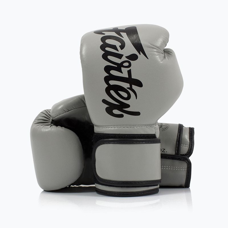 Γάντια του μποξ Fairtex Microfiber gray 4