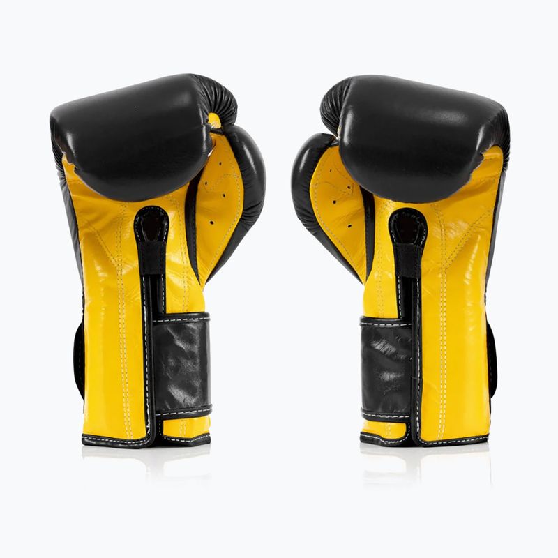 Γάντια του μποξ Fairtex Heavy Hitter's Mexican Style black/yellow 2