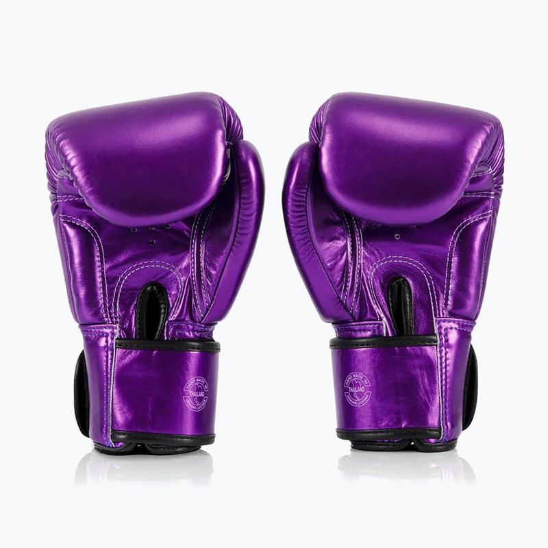 Γάντια του μποξ Fairtex Metallic Boxing purple 2