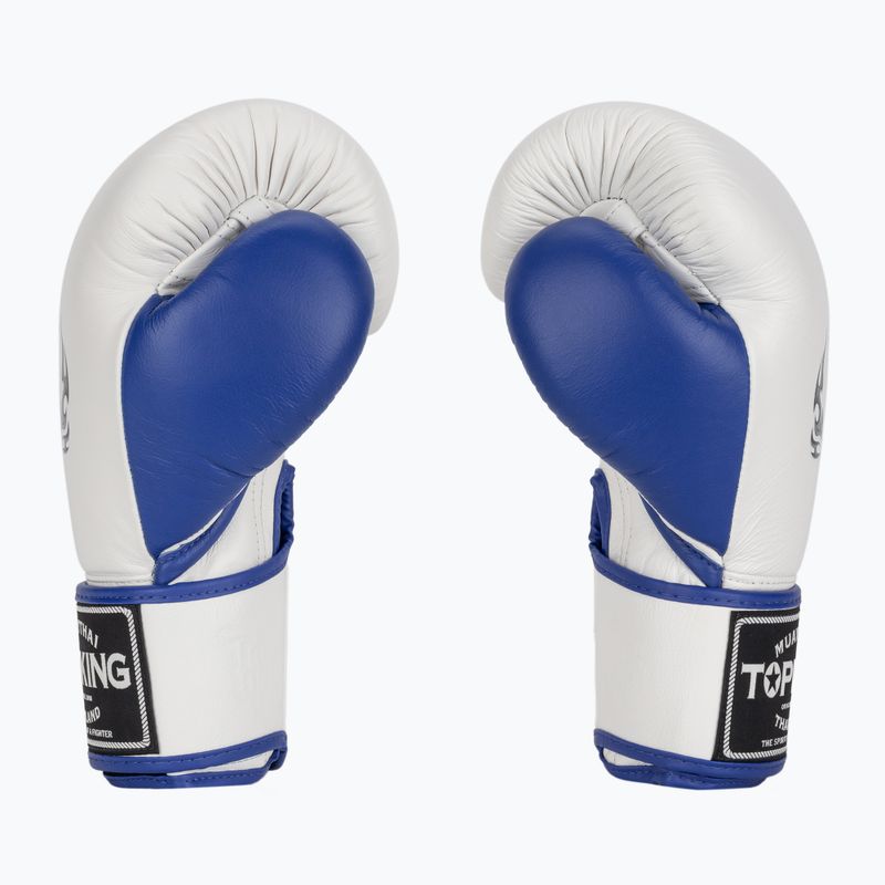 Γάντια του μποξ Top King Boxing Reborn white/blue 3