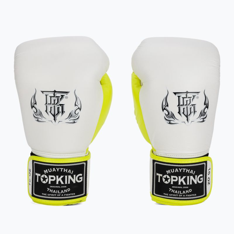 Γάντια του μποξ Top King Boxing Reborn white/yellow