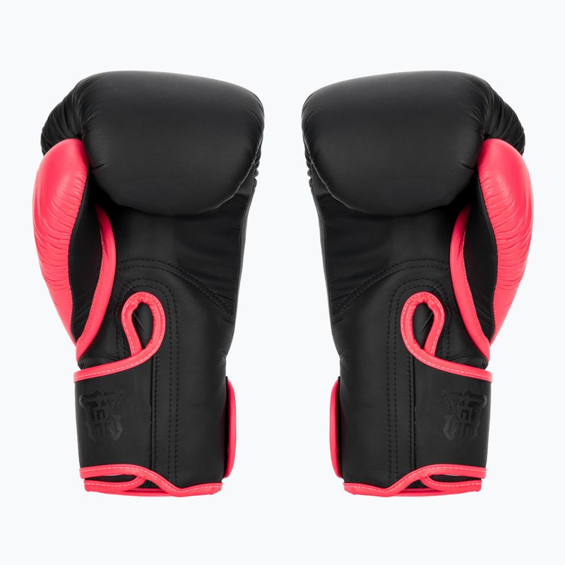 Γάντια του μποξ Top King Reborn Boxing Semi Leather black/pink 2