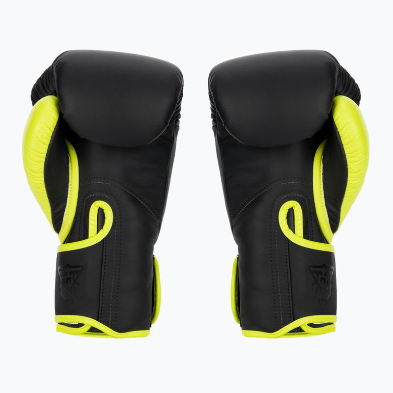 Γάντια του μποξ Top King Reborn Boxing Semi Leather black/yellow 2