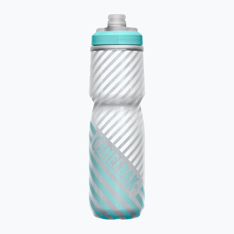 Παγούρι ποδηλάτου CamelBak Podium Chill 710 ml grey/ teal stripe 3