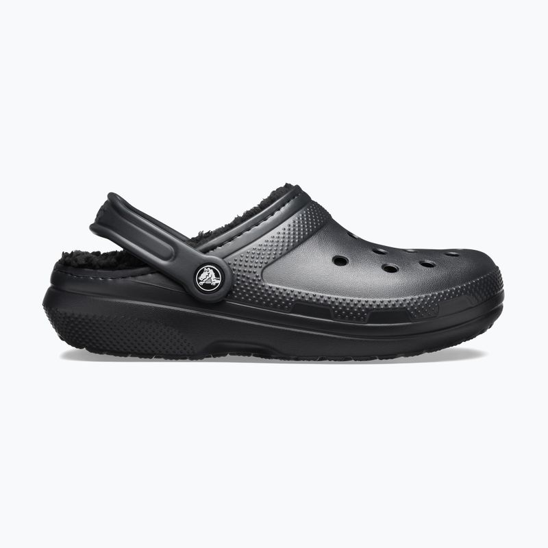 Crocs Classic Lined Clog σαγιονάρες μαύρο/μαύρο 10