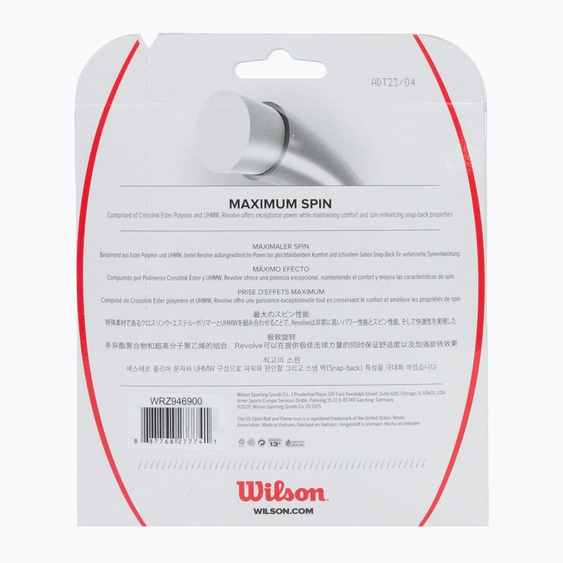 Wilson Revolve 17 χορδή τένις 12.2m μαύρο WRZ946900+ 2