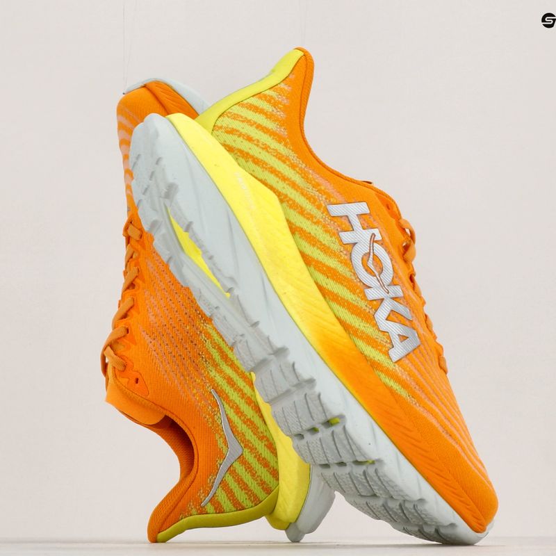 Ανδρικά αθλητικά παπούτσια τρεξίματος HOKA Mach 5 radiant κίτρινο πορτοκαλί 9