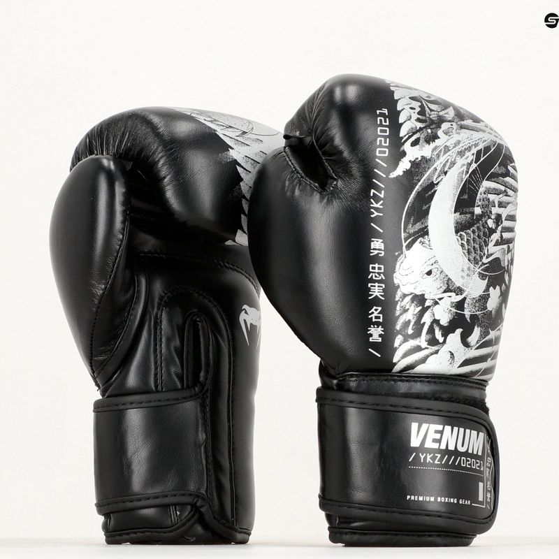 Venum YKZ21 Boxing μαύρα/λευκά παιδικά γάντια πυγμαχίας 6