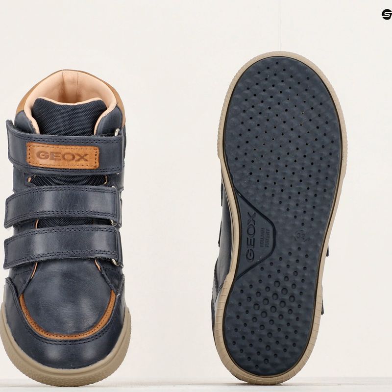 Geox Poseido navy/cognac παιδικά παπούτσια 15