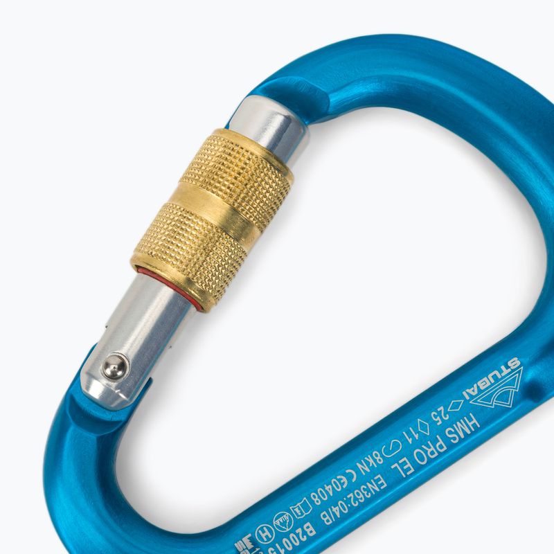 Stubai Hms Pro Easylock καραμπίνερ μπλε 3