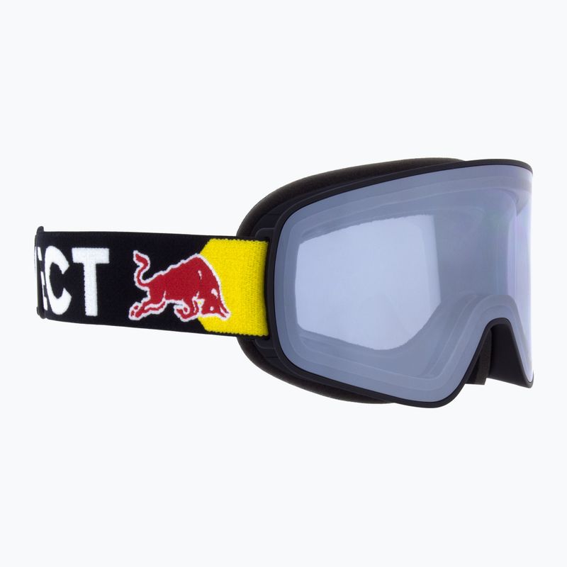 Red Bull SPECT Rush S1 ματ μαύρο/μαύρο/καπνό/ασημί γυαλιά σκι με καθρέφτη