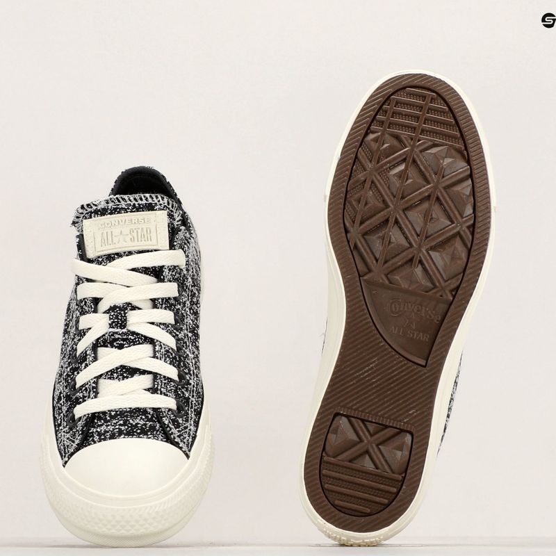 Converse Chuck Taylor All Star Ox γυναικεία αθλητικά παπούτσια μαύρο/κίτρινο/κίτρινο 8