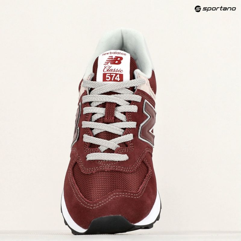 New Balance ML574 μπορντό ανδρικά παπούτσια 8