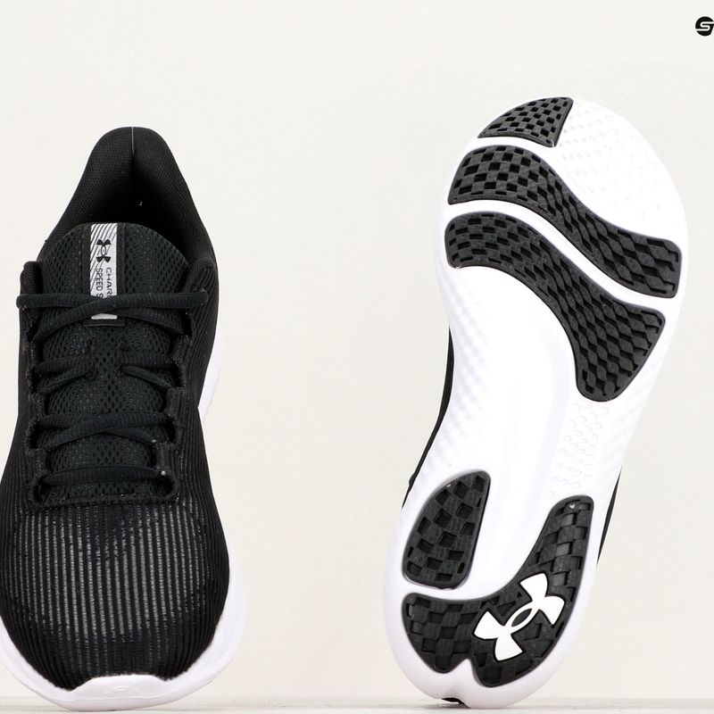 Under Armour Charged Speed Swift μαύρο/λευκό/λευκό ανδρικά παπούτσια για τρέξιμο 8