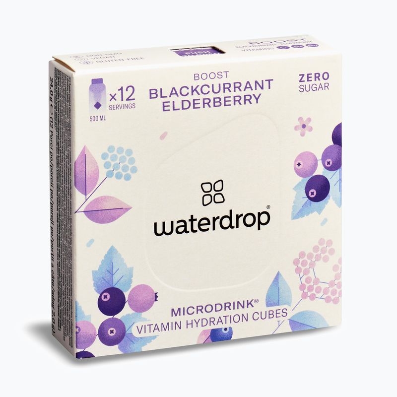 Ισοτονικό ποτό waterdrop Microdrink Boost 12 κύβοι blackurrant/ eldelberry 3