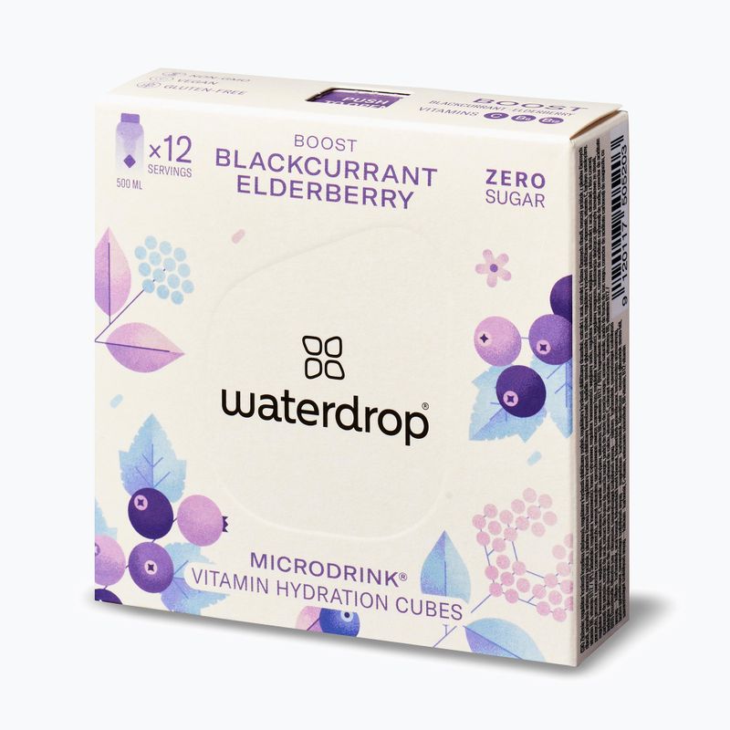 Ισοτονικό ποτό waterdrop Microdrink Boost 12 κύβοι blackurrant/ eldelberry 4