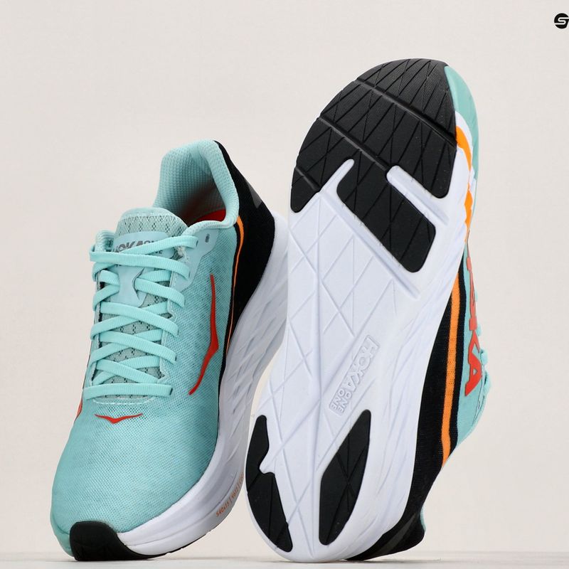 HOKA Rocket X eggshell μπλε/μαύρα παπούτσια για τρέξιμο 10