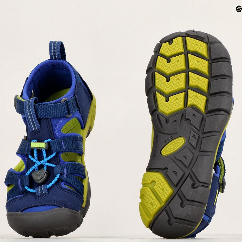 Παιδικά σανδάλια KEEN Seacamp II CNX blue depths/chartreuse 9