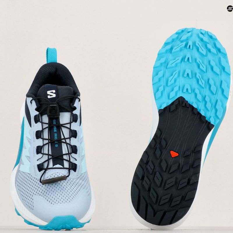 Γυναικεία παπούτσια τρεξίματος Salomon Sense Ride 5 cashmere blue/carbon/peacock blue 11