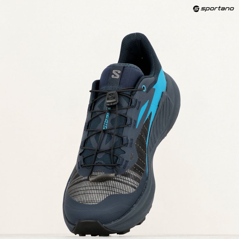 Salomon Genesis ανδρικά παπούτσια για τρέξιμο carbon/tahitian tide/quiet shade 9