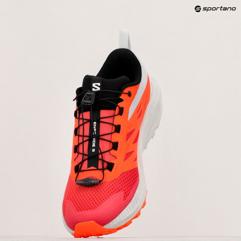 Ανδρικά παπούτσια τρεξίματος Salomon Sense Ride 5 lunar rock/shocking orange/fiery red 10