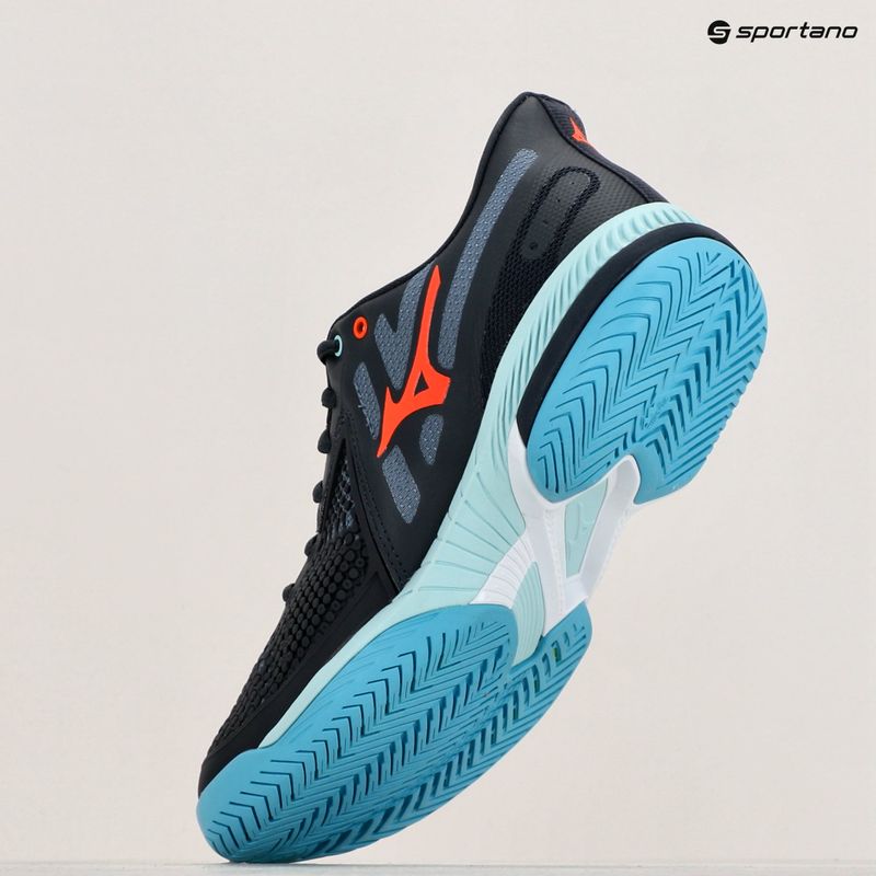 Ανδρικά παπούτσια τένις Mizuno Wave Exceed Tour 5 AC collegiate blue/soleil/tanager turquoise 9