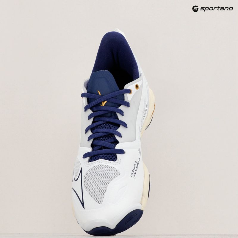 Ανδρικά παπούτσια χάντμπολ Mizuno Wave Mirage 5 white/bribbon/mp gold 9