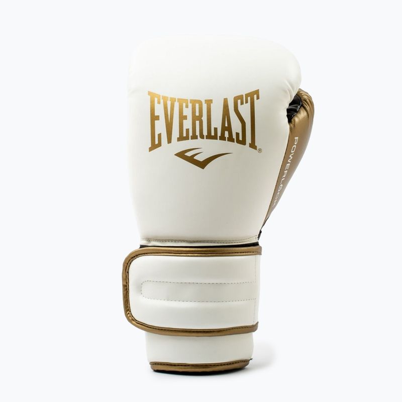 Γάντια του μποξ Everlast Powerlock 2 white/gold 2